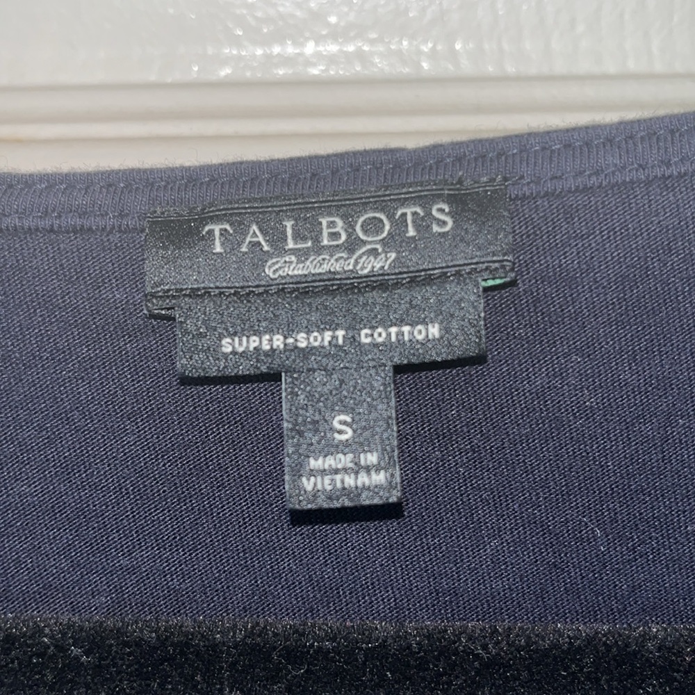 Talbots Top Super Soft Cotton Size Small - image 2